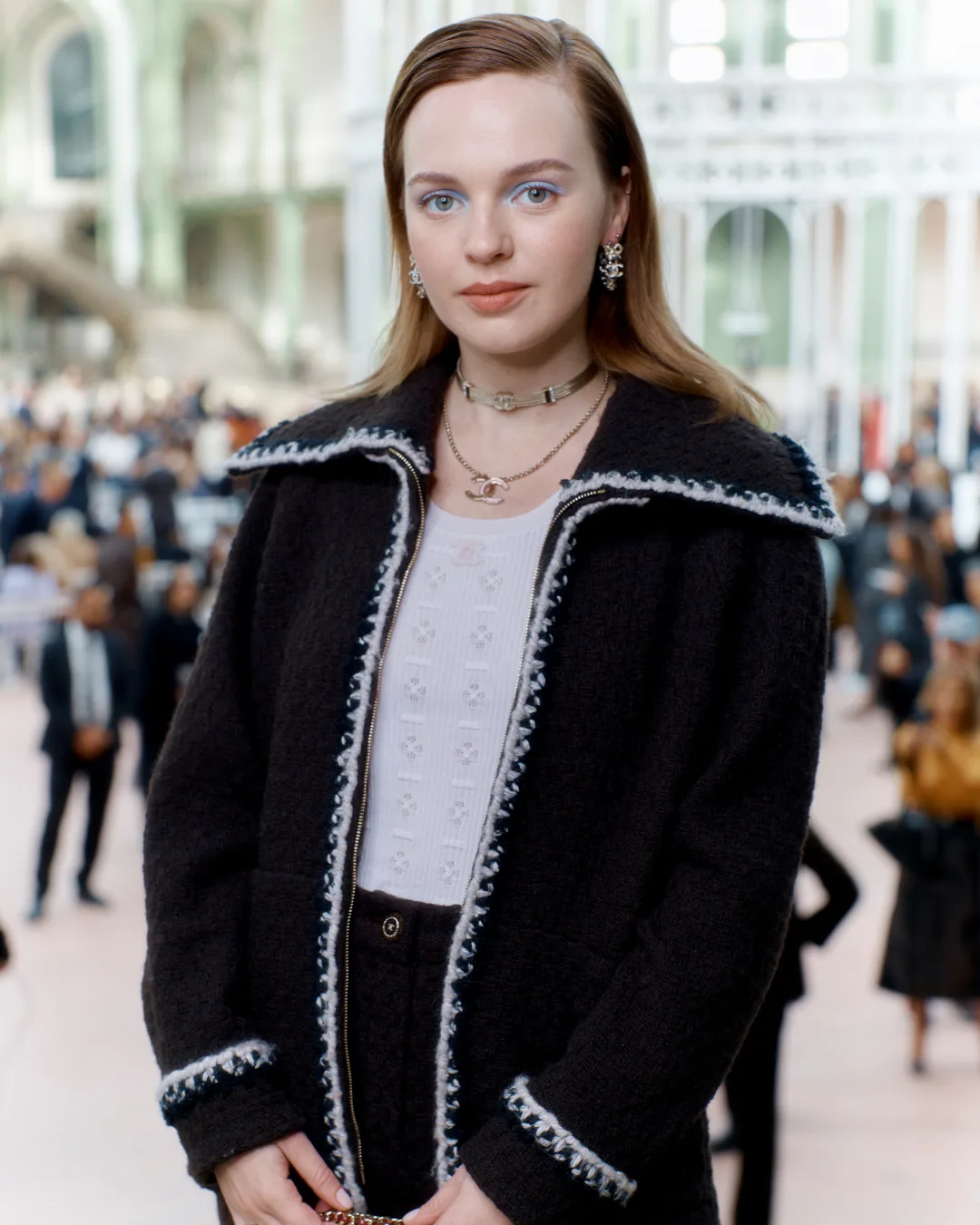 Odessa Young Chanel fashion week show