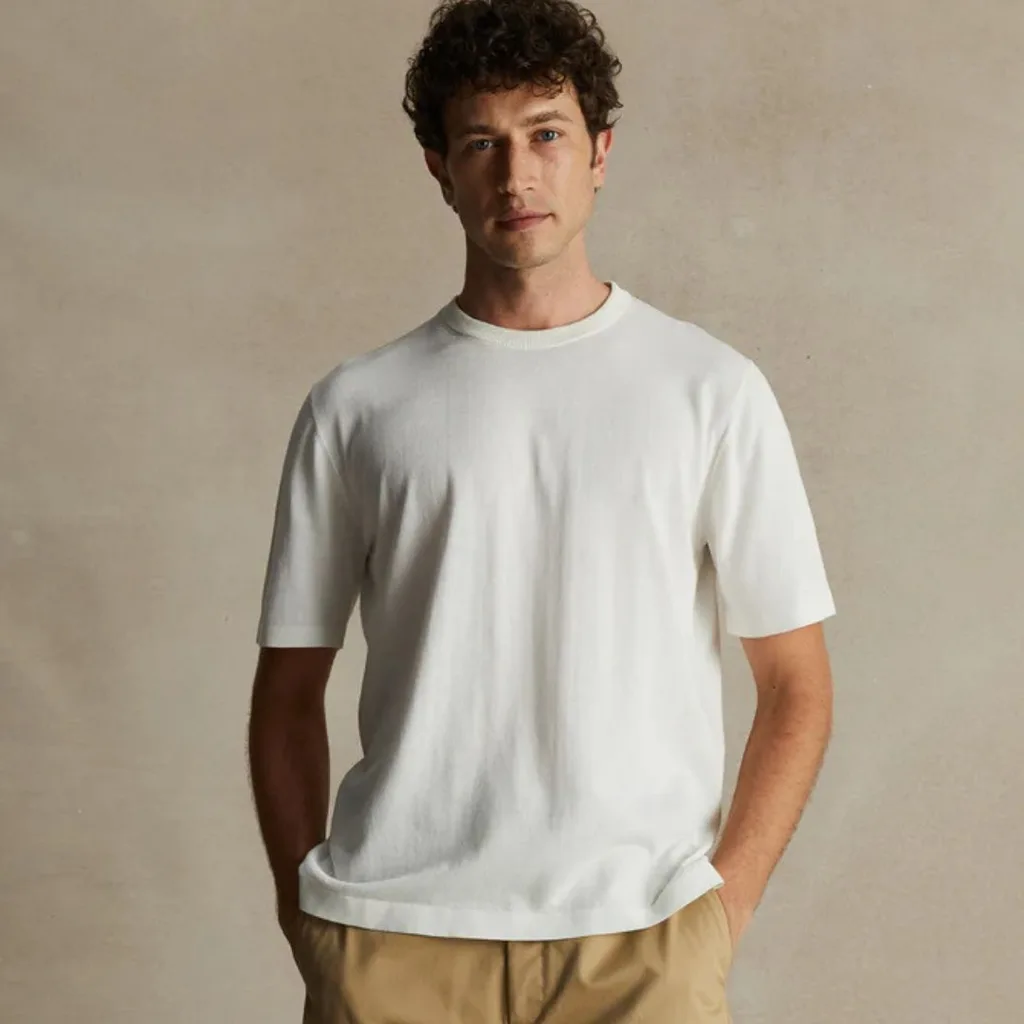 P.Johnson, Off White Ice Cotton Tee