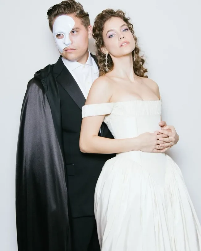 barbara-palvin-dylan-sprouse-celebrity-halloween-costumes-2024