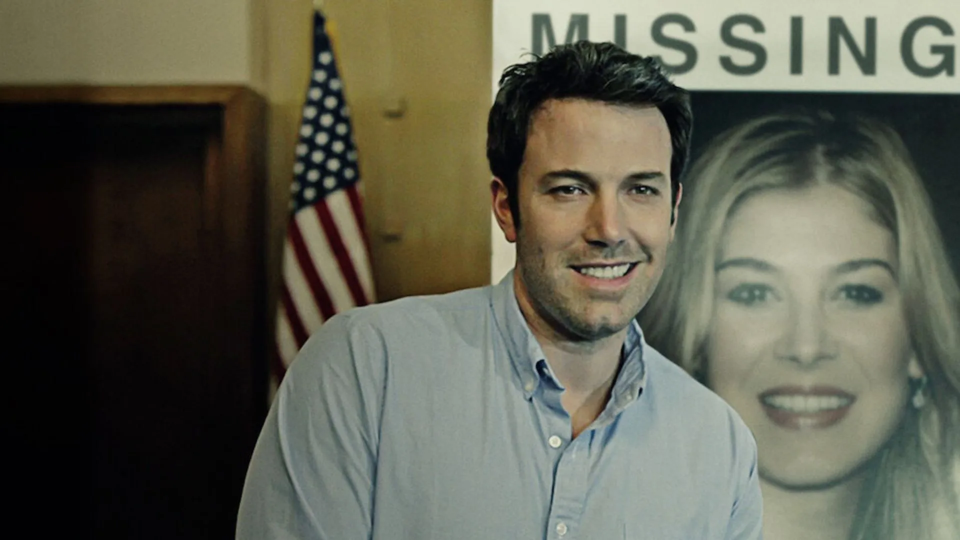 Ben Affleck and Rosamund Pike as warring couple in Gone Girl 