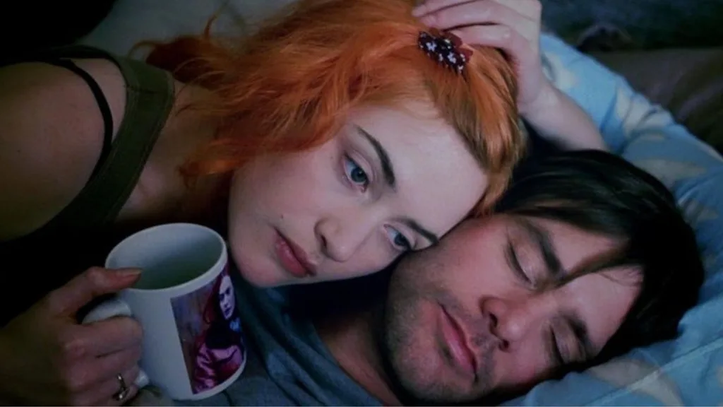 Kate Winslett and Jim Carrey in Eternal Sunshine of a Spotless Mind