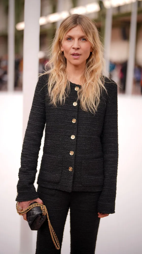 Clémence Poésy at Chanel RTW Spring 2025 as part of Paris Ready to Wear Fashion Week held at Grand Palais on October 1, 2024 in Paris, France.