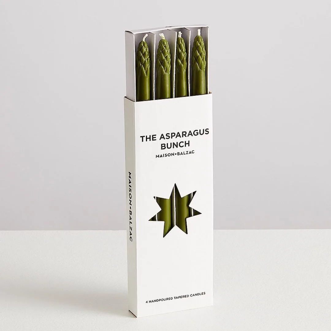 Maison Blazac The Asparagus Bunch Set of Four Candles 