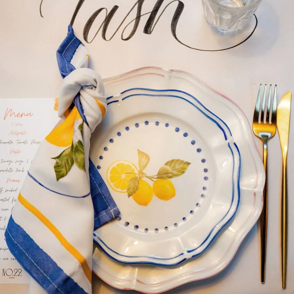 No.22, Capri 2.O Blue Dinner Plates