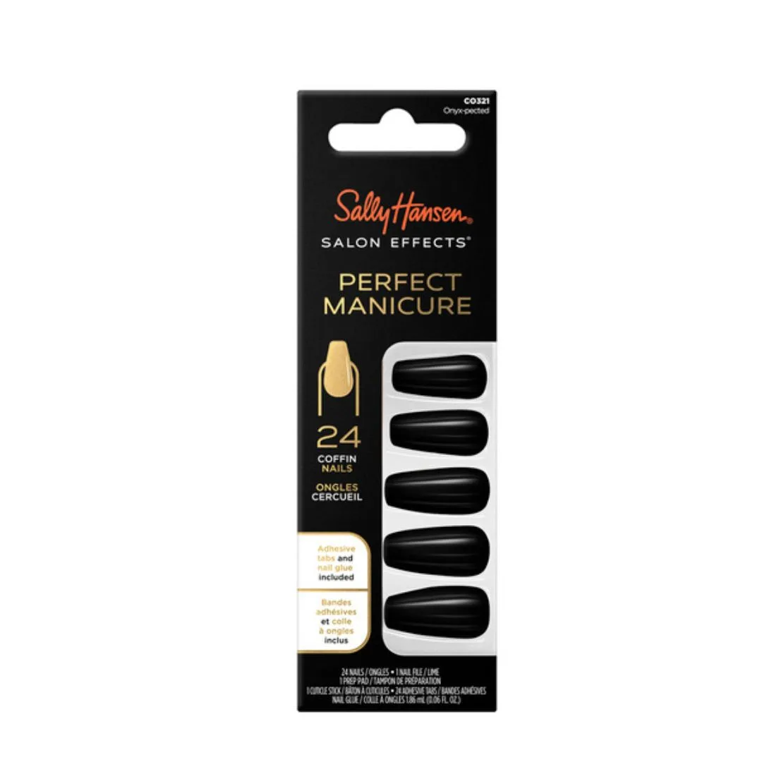 Sally Hansen Salon Effects, Perfect Manicure Onyx-pected Coffin Nails