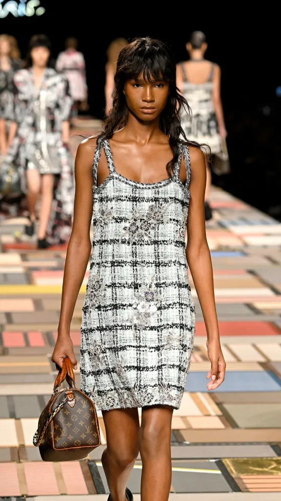 Model at Louis Vuitton