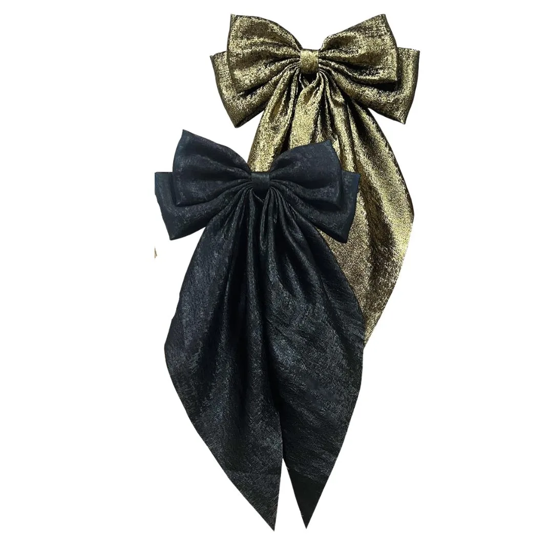 Wenena Oversized Long Tail Hair Bows 