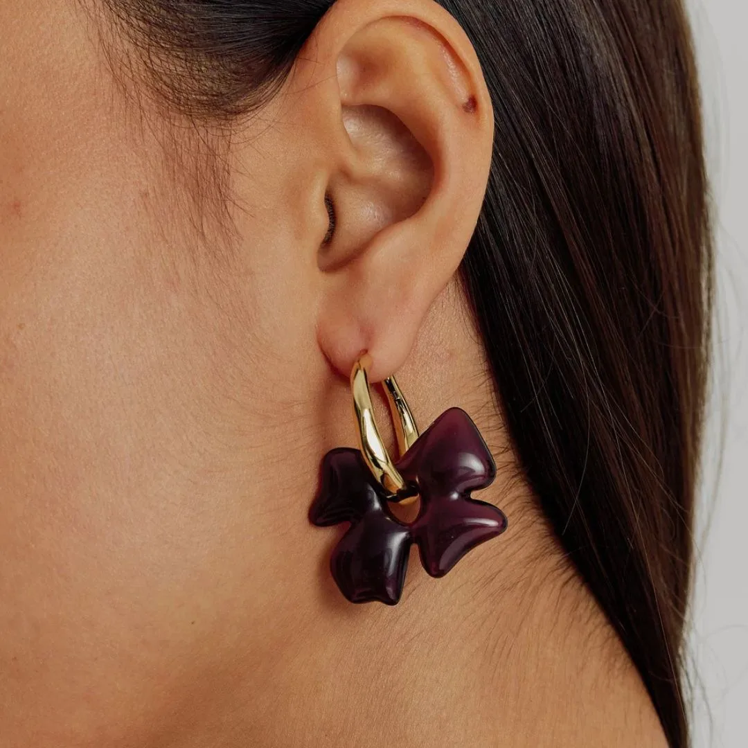 Brie Leon, Glass Flower Earrings 
