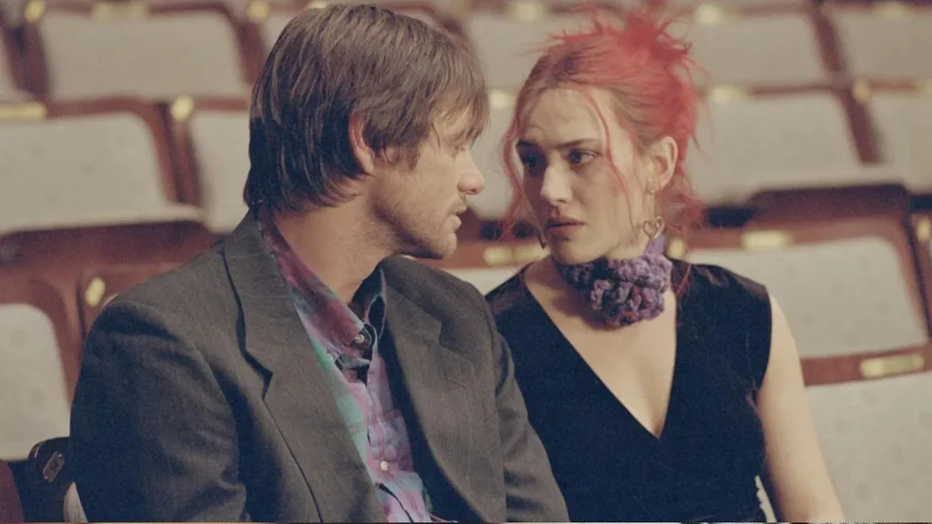 Kate Winslet and Jim Carrey in Eternal Sunshine of a Spotless Mind