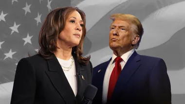 kamala harris and donald trump await us election results 2024