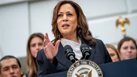 U.S. Vice President Kamala Harris speaks during an NCAA championship teams celebration on the South Lawn of the White House on July 22, 2024 in Washington, DC. U.S. President Joe Biden abandoned his campaign for a second term after weeks of pressure from fellow Democrats to withdraw and just months ahead of the November election, throwing his support behind Harris.