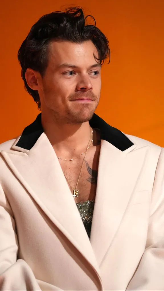 Harry Styles accepts Album Of The Year for “Harry's House” onstage during the 65th GRAMMY Awards at Crypto.com Arena on February 05, 2023 in Los Angeles, California.