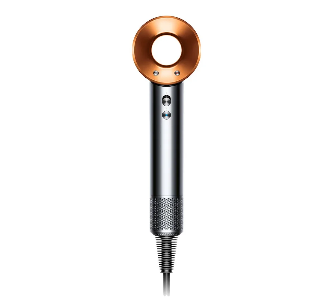 The Dyson Supersonic Hair Dryer in Rich Copper/Bright Nickel.