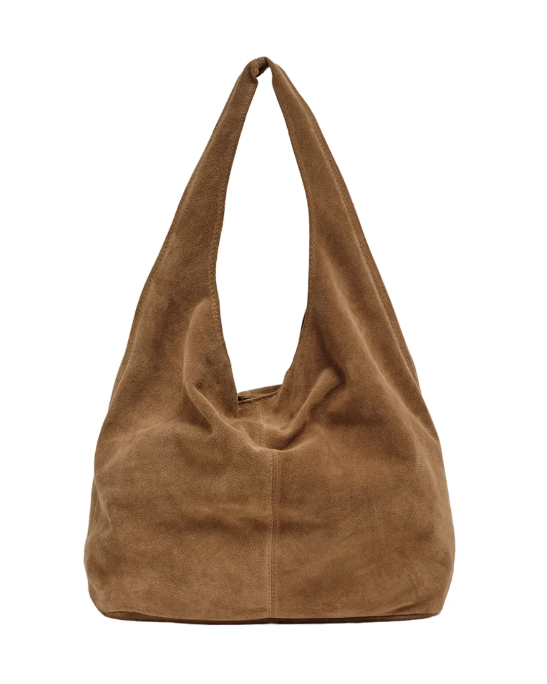 Vestirsi brown suede hobo bag