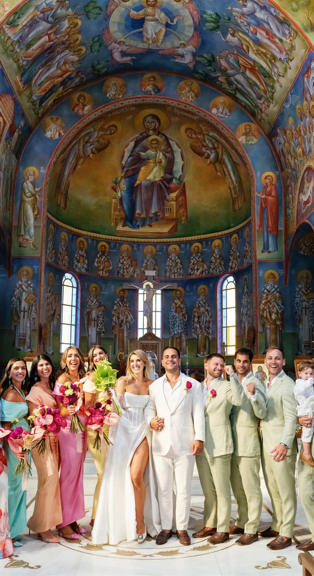 Girls With Gems CEO Lia Georgantis' wedding was a held in an Athens church.