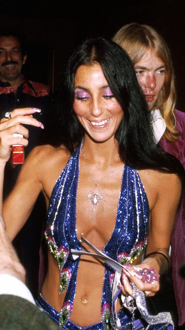 cher best look s blue halter top