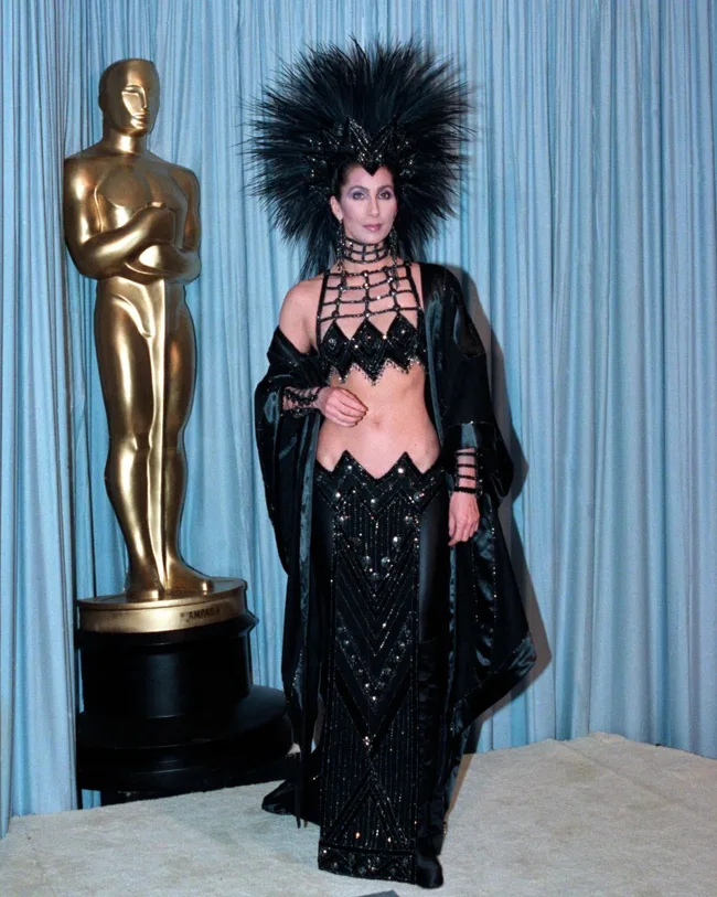 cher best looks oscars two piece