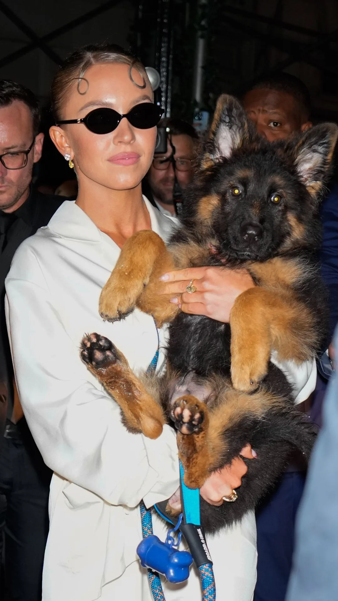 Sydney Sweeney with her dog