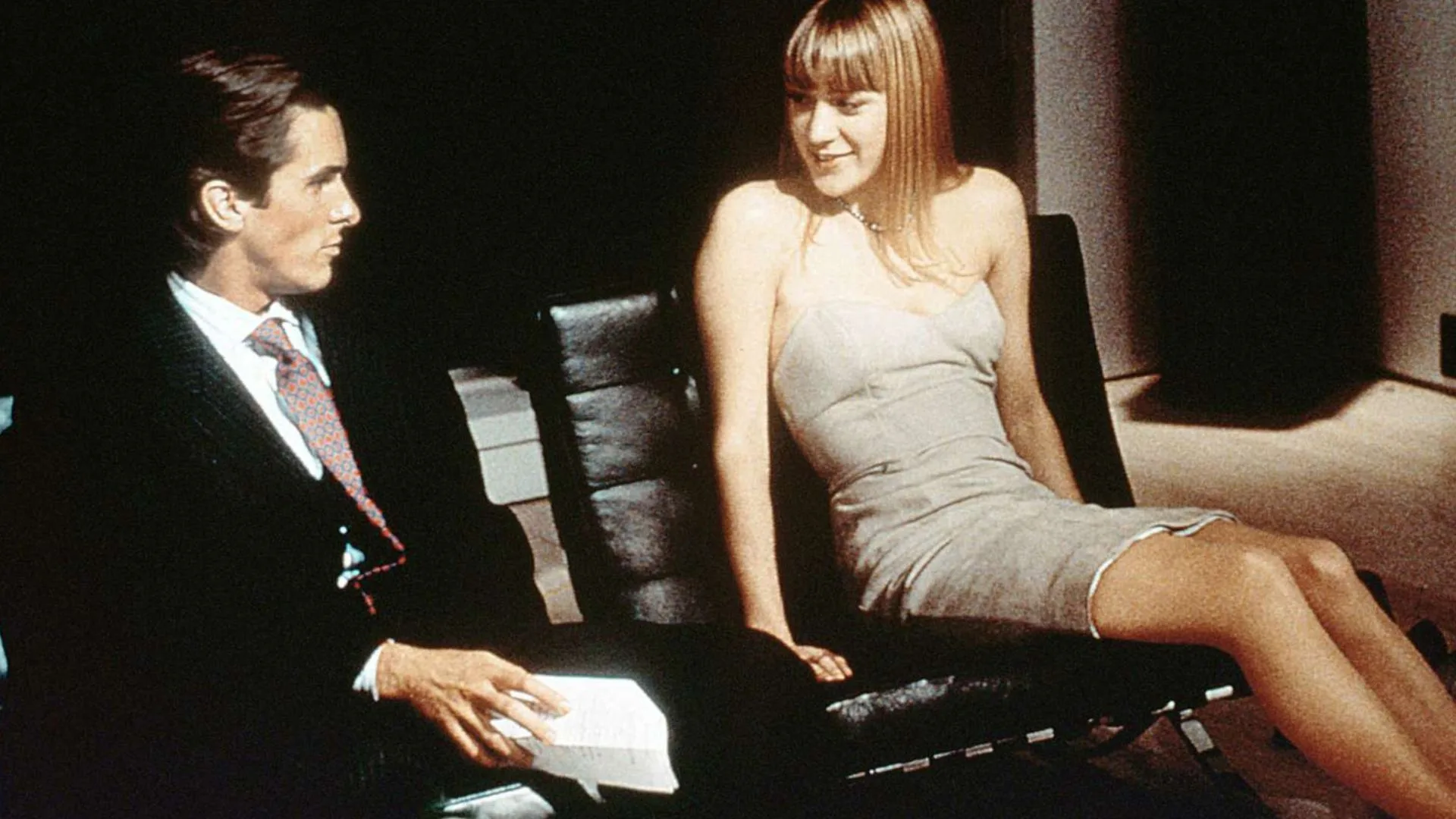 Christian Bale and Chloe Sevigny in American Psycho 2000