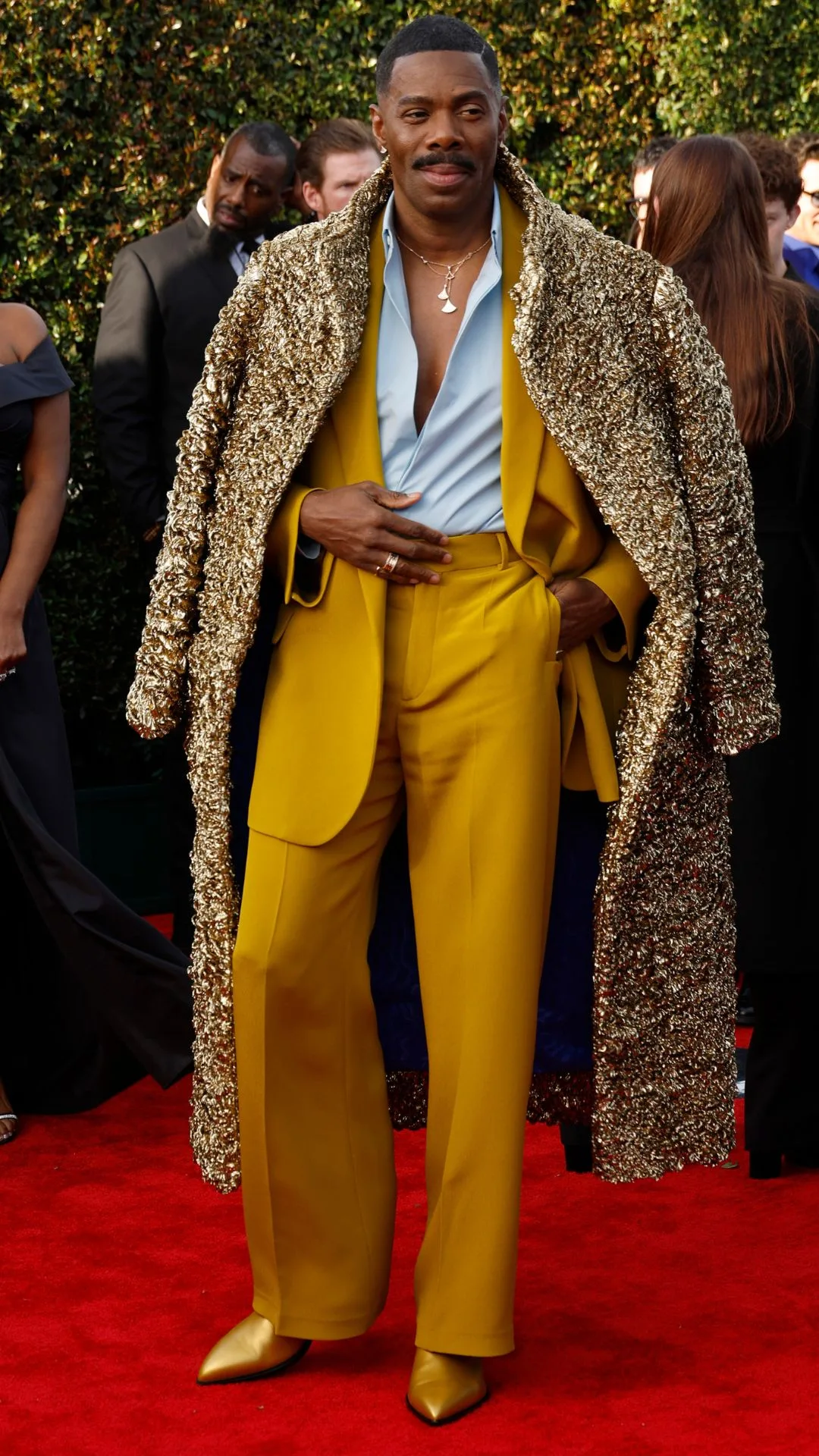 Colman Domingo attends the 29th Annual Critics Choice Awards at Barker Hangar on January 14, 2024 in Santa Monica, California.