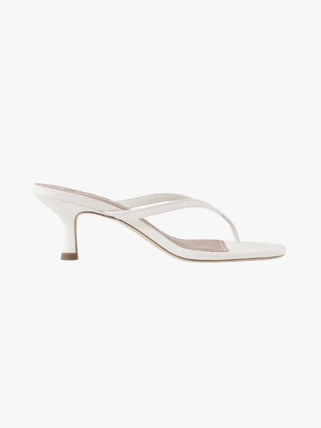Staud Freya Heel in white 