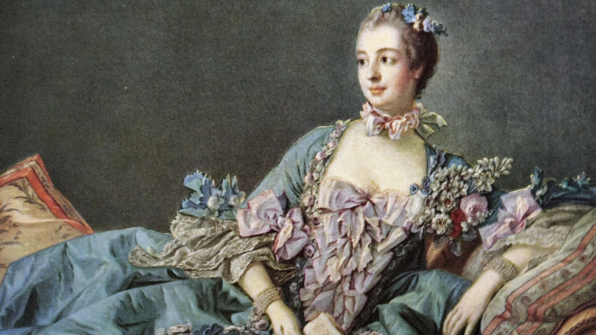 Madame de Pompadour painted by Francois Boucher 