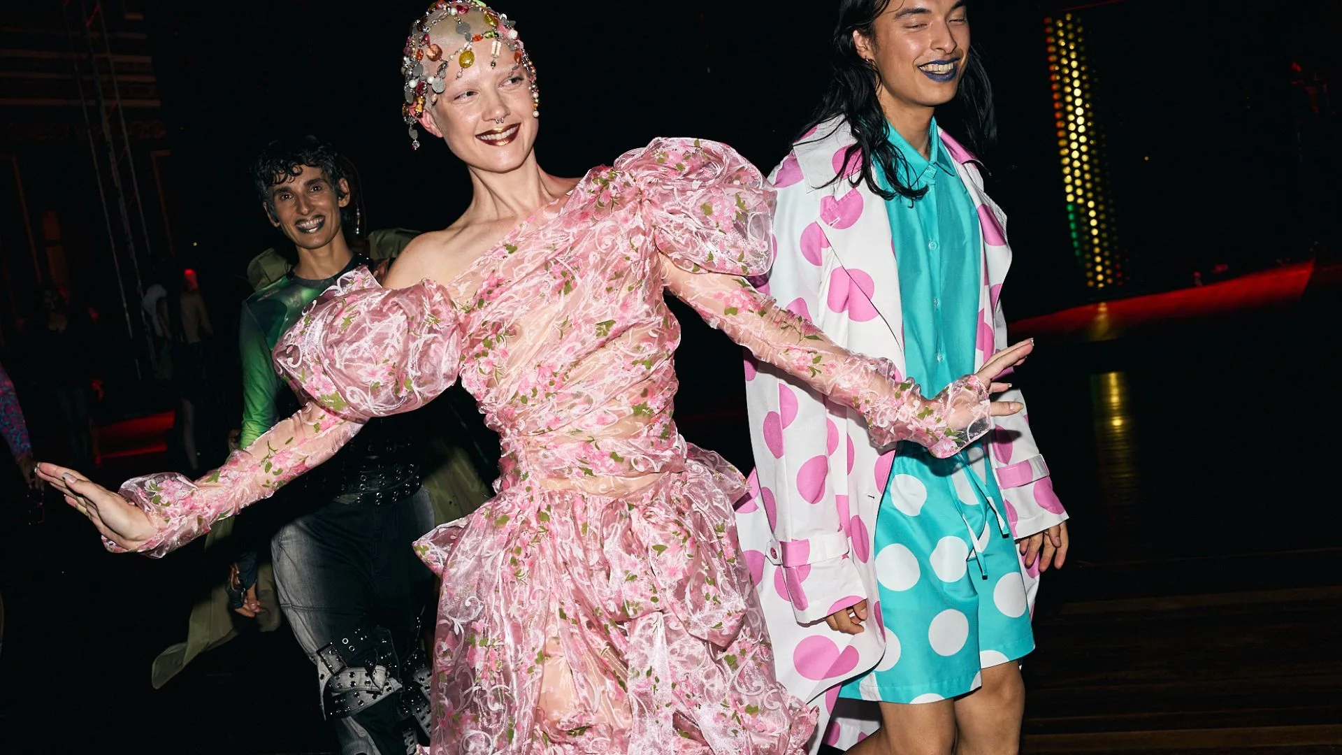 Models backstage at Melbourne Fashion Festival