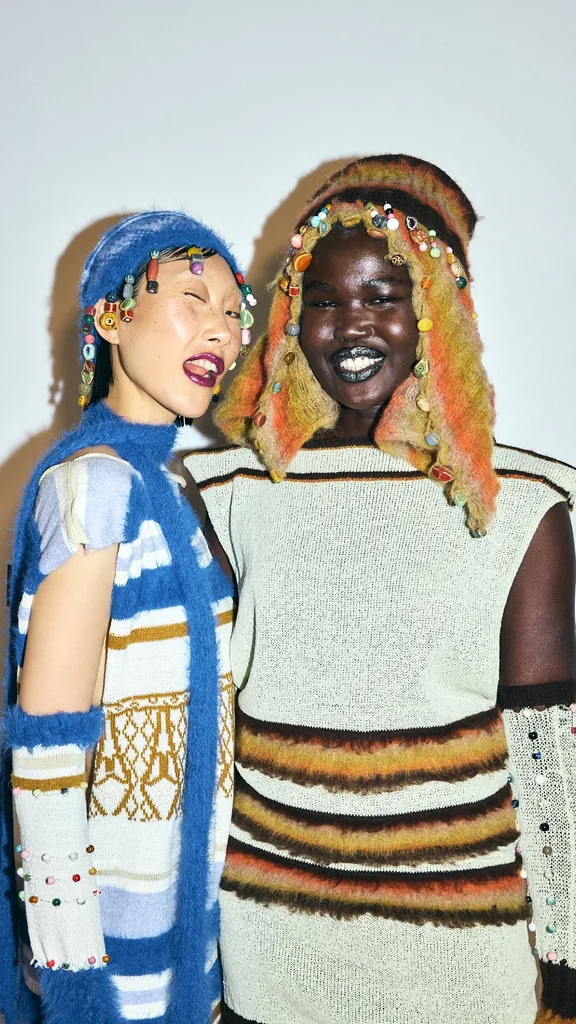 Models backstage at PayPal Melbourne Fashion Festival