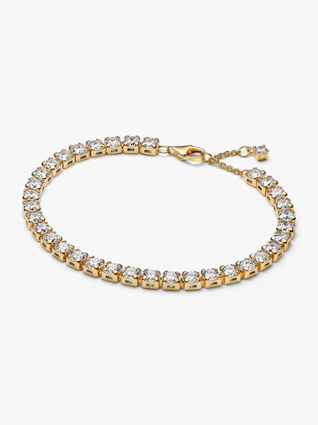 Pandora gold tennis bracelet