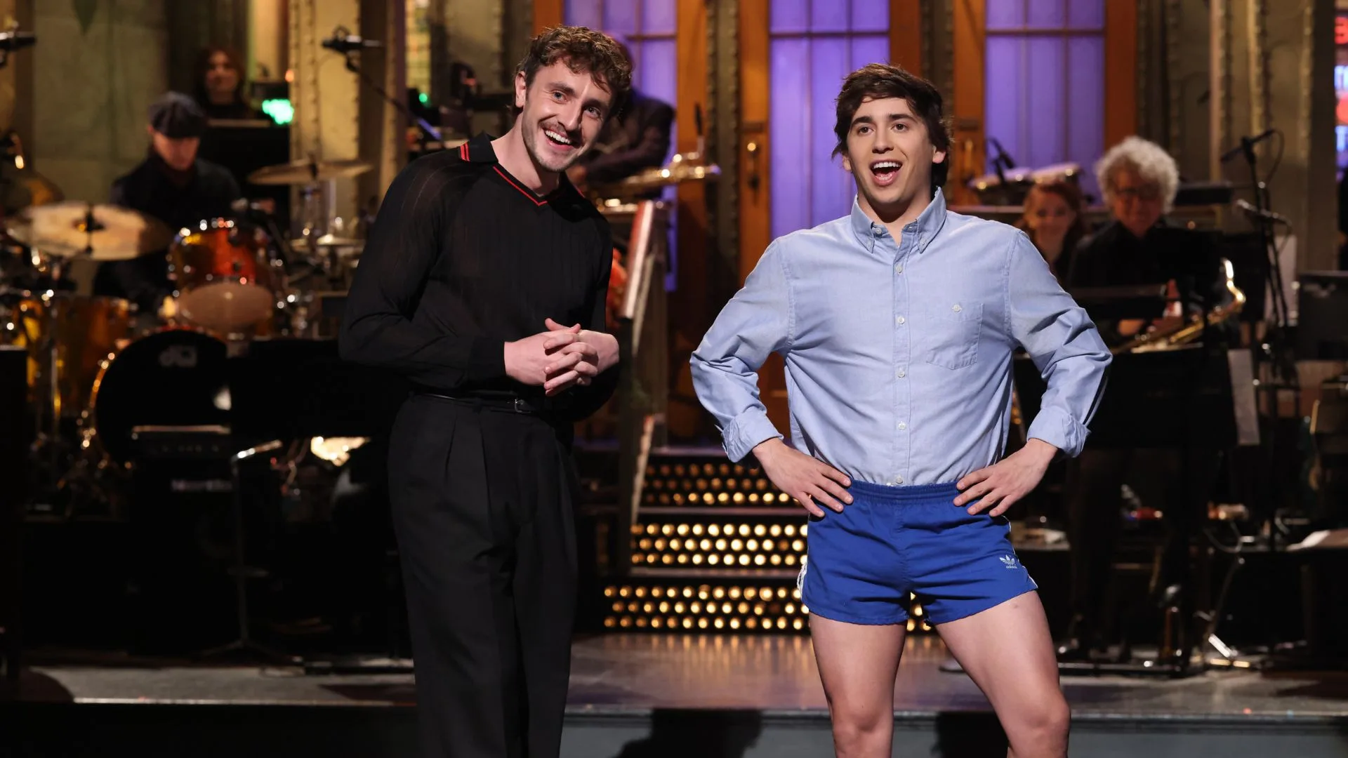 paul mescal hosting snl with marcello hernandez wearing short shorts