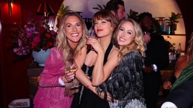 taylor swift birthday party photo with brittany mahomes