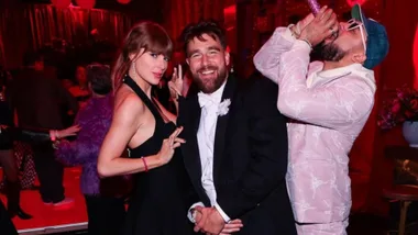 Taylor & Travis Recreate Eras Tour Moments At Taylor’s 35th Birthday