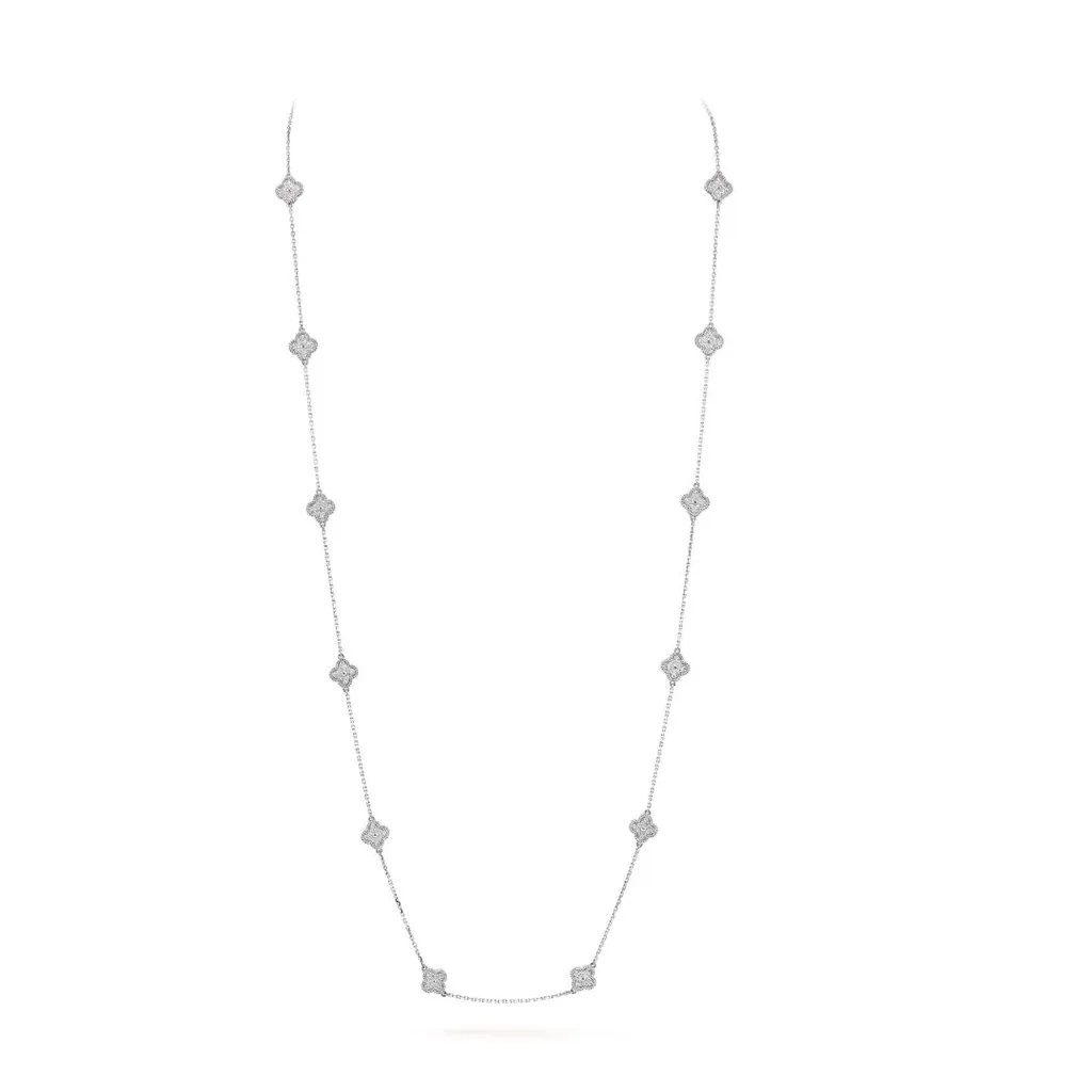 Van Cleef and Arpels, Alhambra Collection long necklace
