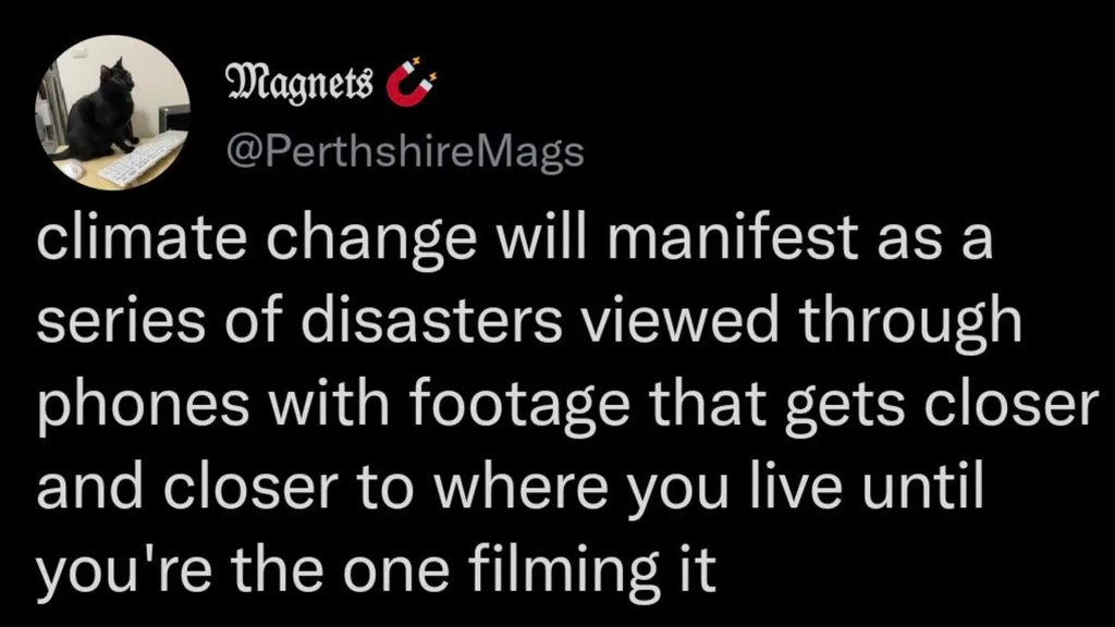 A post about climate change has resurfaced and is going viral as the la fires rage.