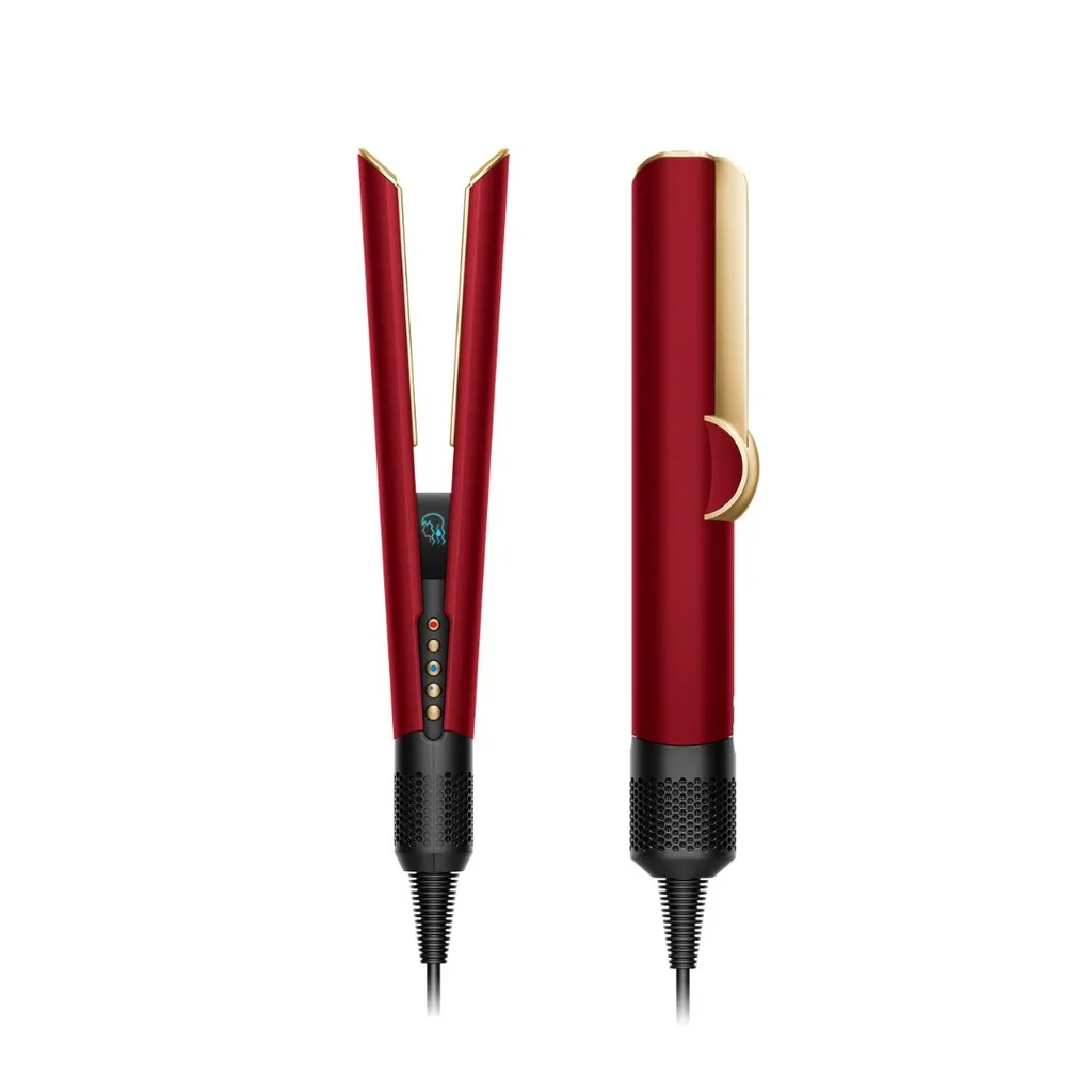 Dyson Airstrait in Red Velvet/Gold