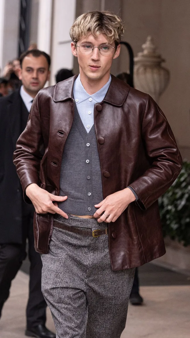 Troye Sivan arriving at Prada
