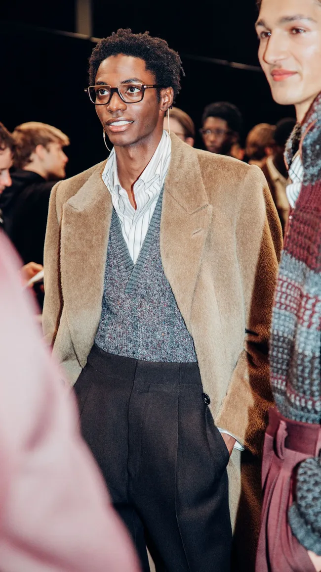 Backstage at Zegna Milan Men's fall 2025