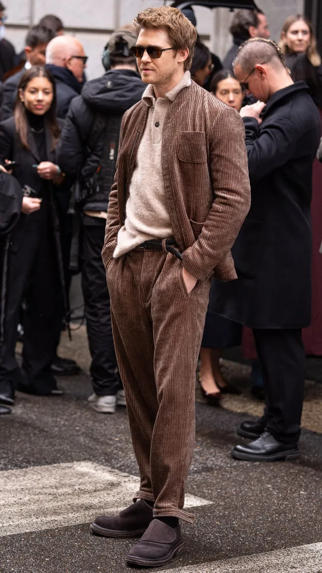 Joe Alwyn at Giorgio Armani