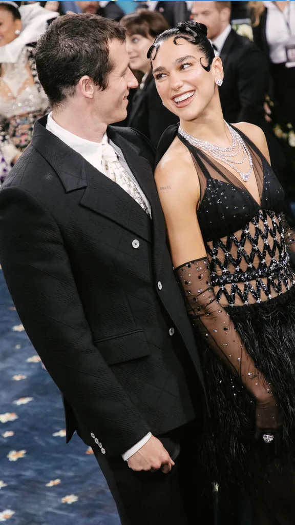 Dua Lipa and Callum Turner at Met Gala