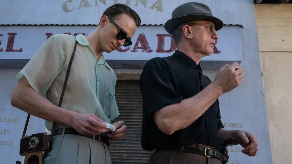Drew Starkey and Daniel Craig in Queer
