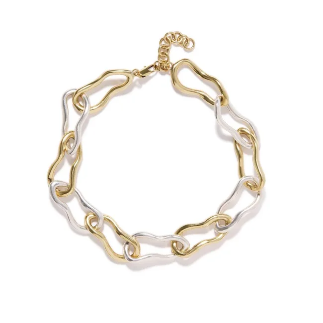 mixed metal jewellery necklace