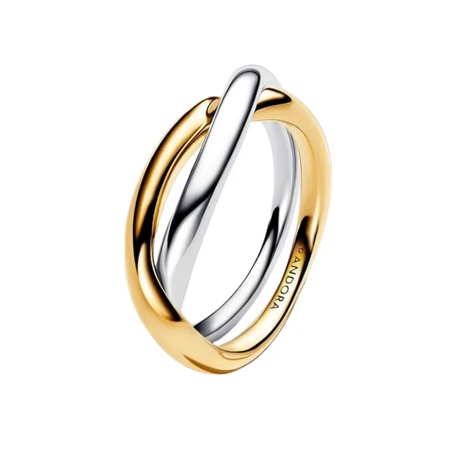 mixed metal jewellery ring