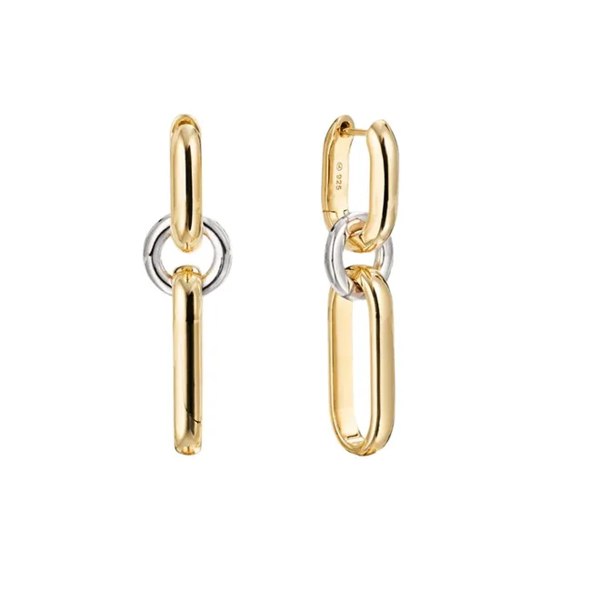 mixed metal jewellery earrings