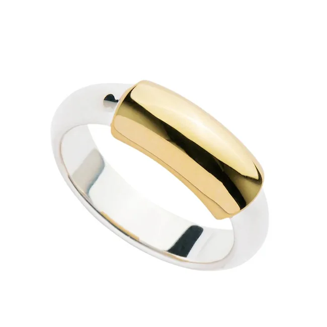 mixed metal jewellery ring