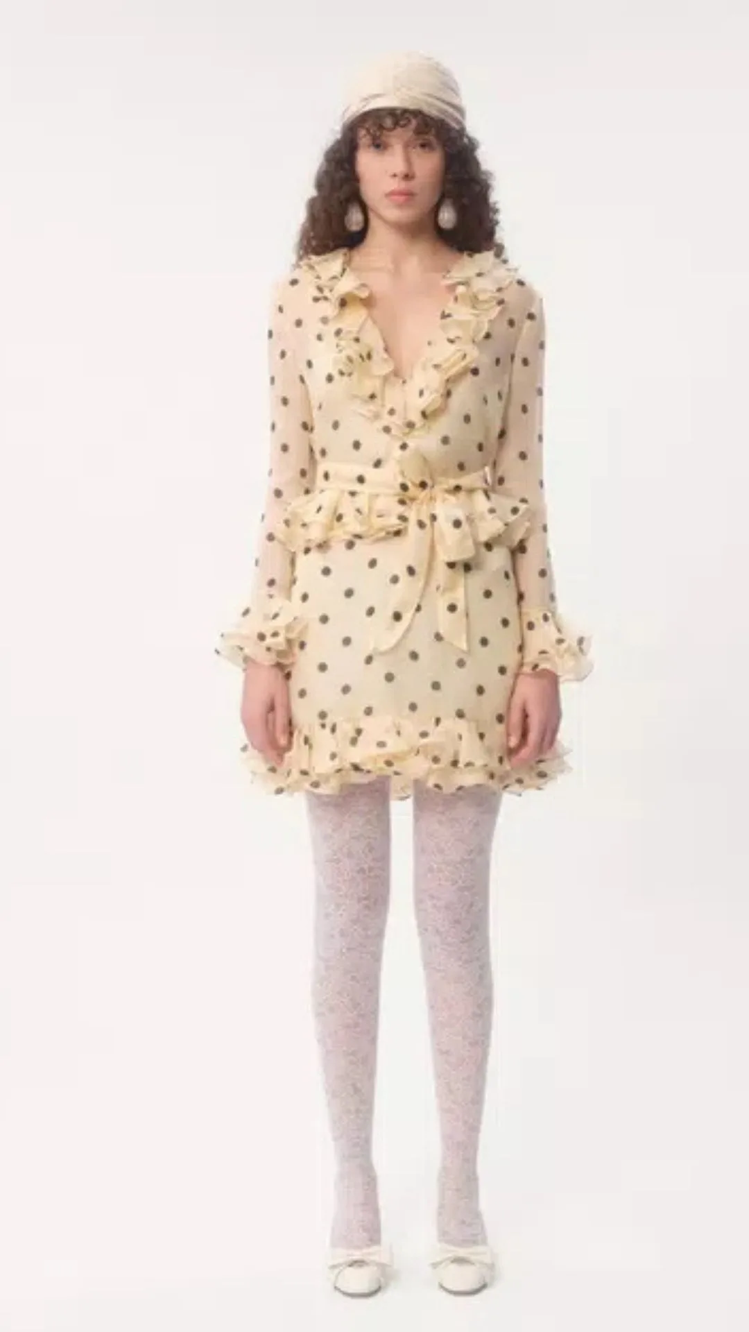 polka dot Organza Mini Dress Valentino RTW SS25