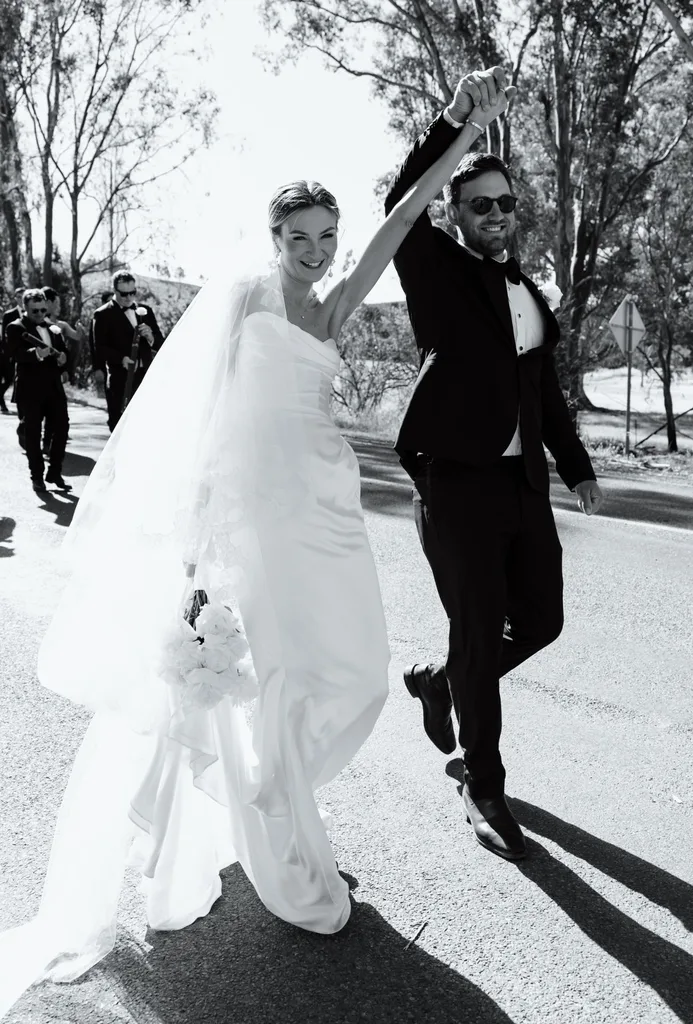 Eliza and Jack Sykes at their wedding