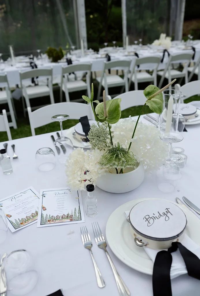 Under the marquee at The Sir George