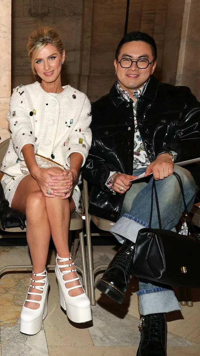 Nicky Hilton and Bowan Yang front row at Marc Jacobs