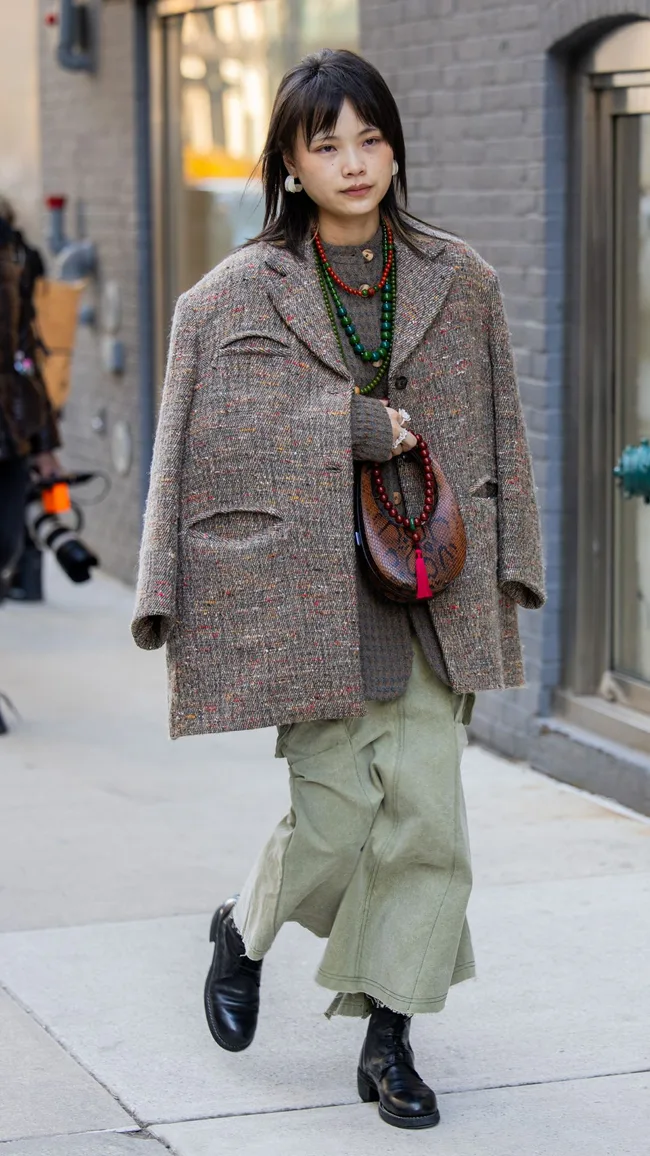 Guest at New York Fashion Week Fall 2025