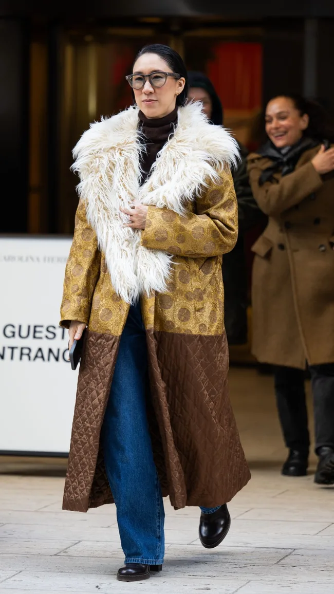 Guest at New York Fashion Week Fall 2025